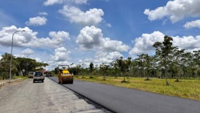 Dinas PUPR Kalsel Rehabilitasi Jalan Perkantoran Pemprov Kalsel