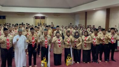 Pengurus Kwarda dan Kwarcab Gerakan Pramuka Kalsel Bukber di Gedung Kwartir Daerah Pramuka