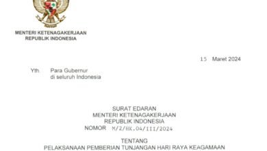 Terbitkan Edaran THR Keagamaan 2024, Menaker: Harus Dibayar Penuh, Tak Boleh Dicicil