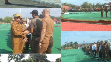 Pj Bupati Mura Pimpin Apel Hari Pertama Masuk Kerja