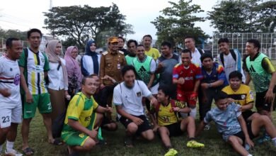 Usai Tinjau Stadion 17 Mei, Wagub Kalsel Kunjungi Lapangan Sepak Bola Kayu Tangi