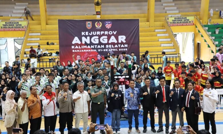 Kejurprov Anggar Kalsel 2025: 250 Atlet Tunjukkan Kemampuan Terbaik