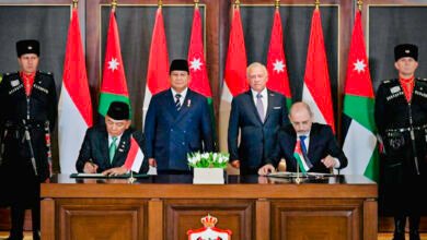 Presiden Prabowo dan Raja Abdullah II Saksikan Penandatanganan Empat MoU Strategis Indonesia–Yordania