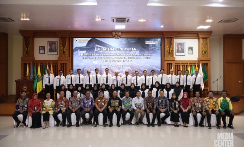 Tutup Pelatihan Manajemen Bencana, BPSDMD Kalsel Tekankan Penguatan Kapasitas dan Sinergi ASN